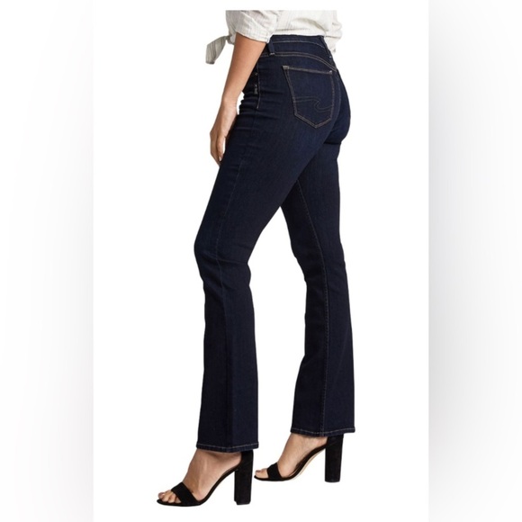 SILVER JEANS Sz 28 x 33 Avery Slim Boot Curvy Fit High Rise Dark Wash Jeans NEW - Picture 2 of 14